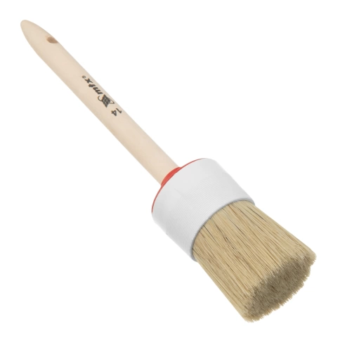 Кисть круглая натуральная щетина №14 50 мм дерев. рук. МТХ фото 1