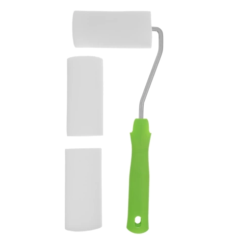 Набор валик поролоновый с ручкой + 2 шубки 100 мм D 42мм D ручки 6мм Сибртех фото 1