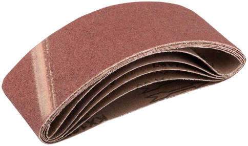 Ленты шлифовальные бесконечные, водостойкие, тканевая основа, 75 х 457 мм, 5 шт. Р 60 фото 1