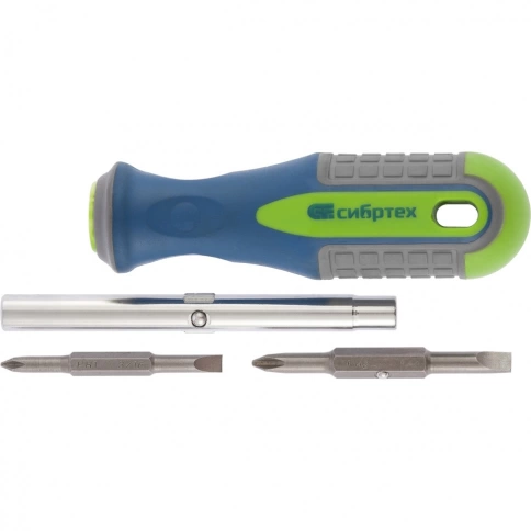 Отвертка комбинированная SL5/PH1, SL6/PH2 Сибртех фото 1