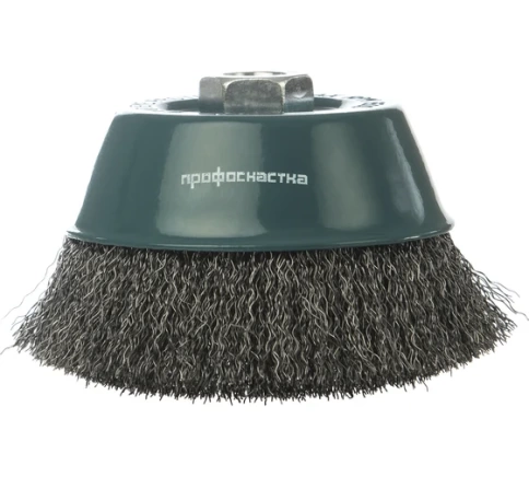 Щетка для УШМ №2 "чашка" гофрированная 75мм М14х2RPM12500 S0,3 Профоснастка Мастер фото 1