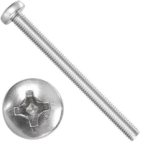 Винт нержавеющий 4х8 мм РН DIN7985, 10 шт. фото 6
