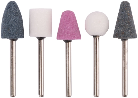 Шарошки абразивные по металлу, штифт 3 мм, 5шт. (малые) фото 1