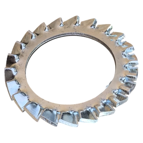 Шайба зубчатая М8 DIN 6798 тип А, оцинкованная фото 1