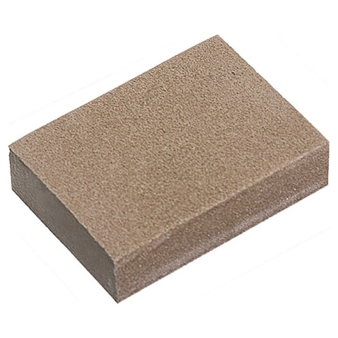 Губка для шлифования, ср.жестк, 100х70х25 3шт. Р60/80, Р60/100, Р80/120 Matrix фото 1