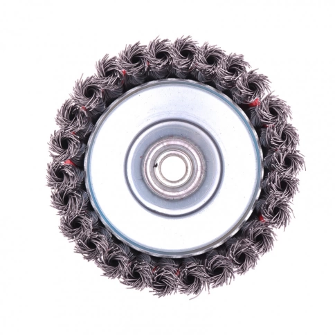 Щетка для УШМ "чашка", кручен.проволока 0,5мм, 125 мм М14 Matrix фото 1