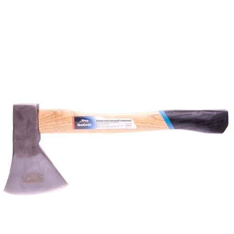 Топор плотницкий кованый дерев.топ-ще 1000гр. пескоструйное покр.полотна Барс фото 1