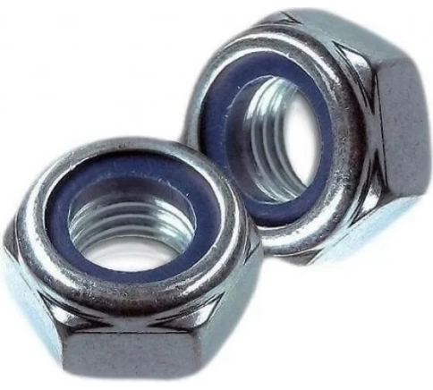 Гайка со стоп кольцом М8 нержавеющая,  DIN985, 10шт. фото 7