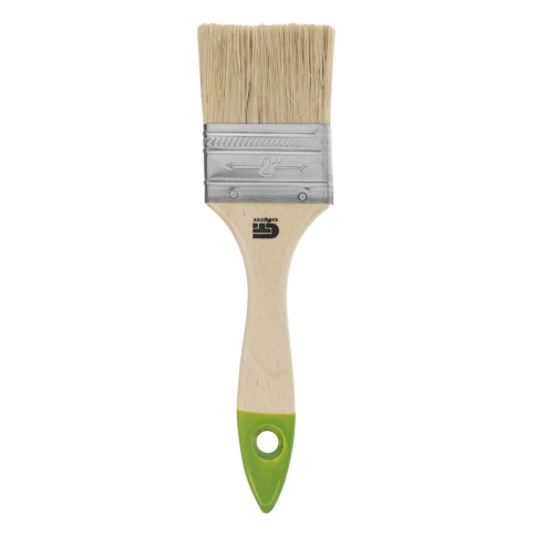 Кисть плоская натуральная щетина дер.ручка 50 мм Сибртех фото 1