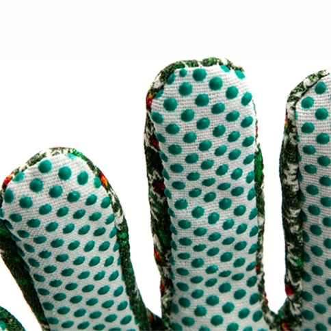 Перчатки садовые с ПВХ точкой, с манжетой, размер М, Palisad фото 2