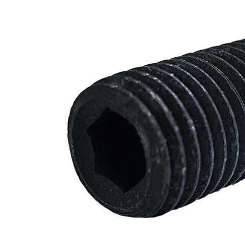 Винт установочный с внутр. шестигранником 10х25 мм, класс прочности 12.9 DIN 913 тупой конец, черный фото 3