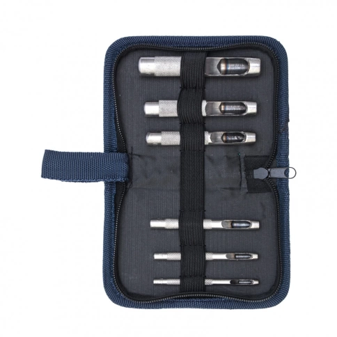 Набор пробойников для кожи 6 шт. 3,4,6,8,10,12.5 мм чехол Сибртех фото 1