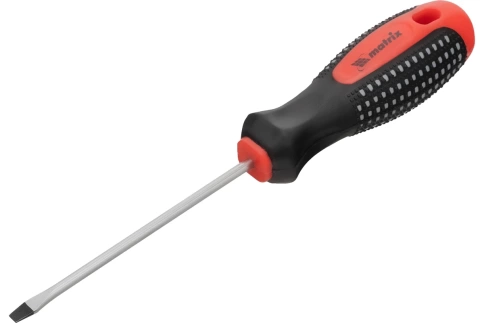 Отвертка Fusion SL3,0x80 мм, CrV, трехкомпонентная рукоятка antislip Matrix фото 1