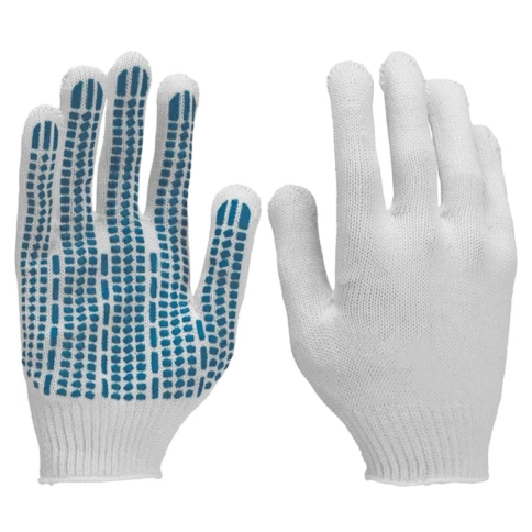 Перчатки трикотажные ПВХ покрытие, 5 нитей, 10 класс фото 1