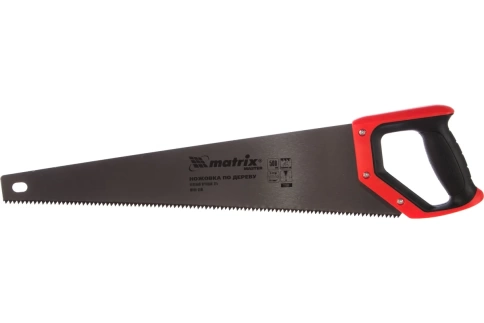 Ножовка по дереву, двухкомп.рук.,зуб 2D, каленый крупн.зуб 5-6 TPI 500мм Matrix фото 1