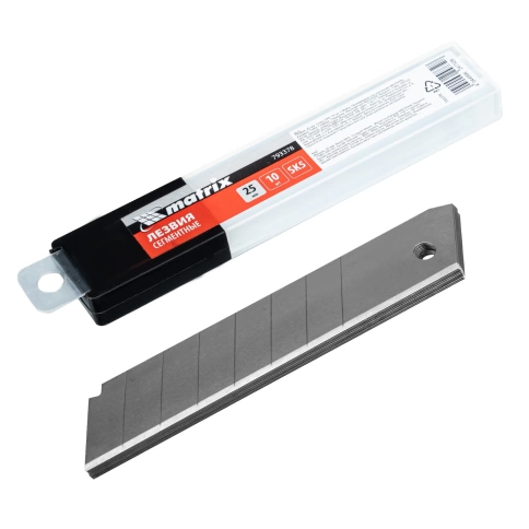 Лезвия 25 мм сталь SK5 10шт. Matrix фото 1