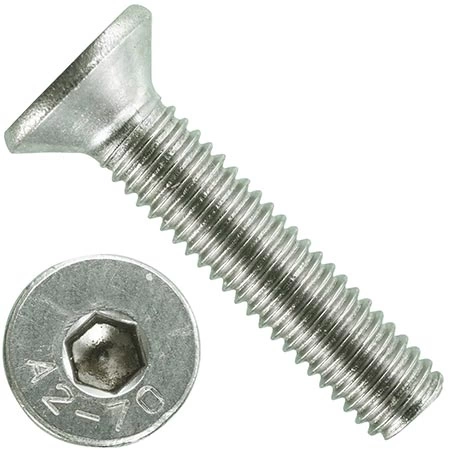 Винт нержавеющий 10х35 потайной шестигранник DIN7991,10шт фото 6