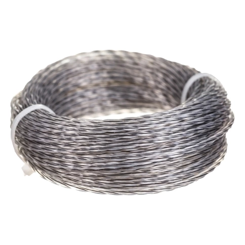 Леска для триммера витой квадрат с сердечником 3 мм V 15 м  VERTEX фото 2