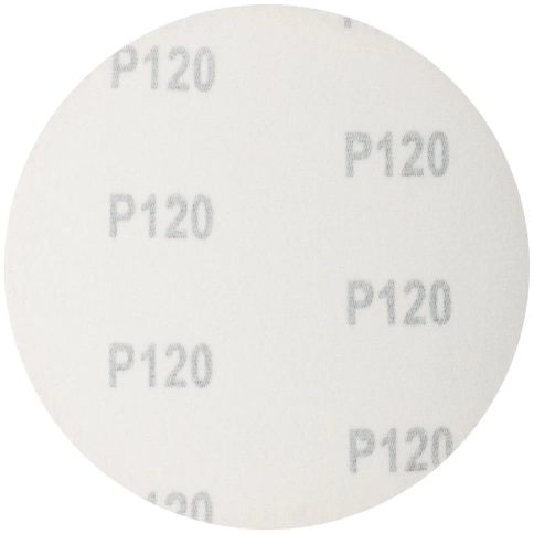 Круги шлифовальные сплошные (липучка), алюминий-оксидные 5 шт Р 120 фото 2
