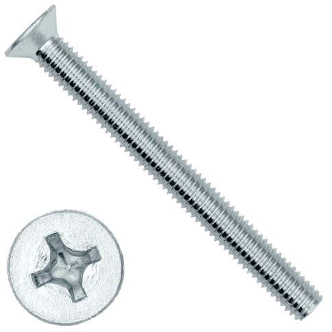 Винт потайной оцинкованный 4х30 DIN965, 50 шт. фото 5