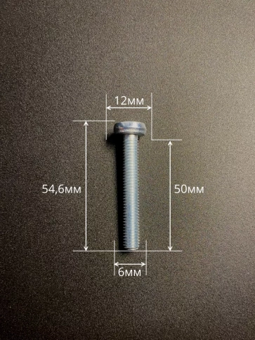 Винт с полукруглой головкой М6х50 ОЦ DIN7985, 50 шт. фото 3