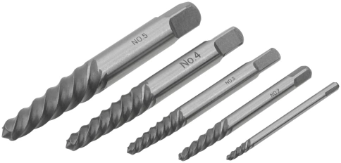 Набор экстракторов для шурупов усиленных 5шт. фото 1