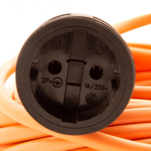 Удлинитель-шнур силовой, б/з, ПВС, 30 м, 3500 Вт, (16А), 1 розетка, тип УХ16 Сибртех фото 3