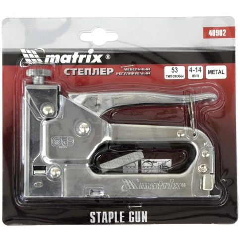 Степлер мебельный регулир.,тип скобы 53, 4-14 мм Matrix фото 2