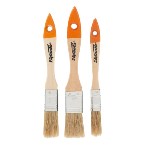 Набор кистей плоских 3 шт, 1/2",3/4",1" Sparta фото 1