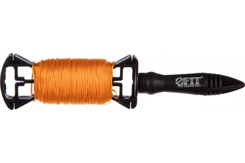 Шнур разметочный нейлоновый на катушке 50 м желтый фото 1