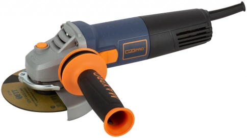 Шлифмашина угловая 760 Вт; 11000 об/мин, быстрозажим.кожух, антивибр.руч.,доп.щетки. MAX-PRO фото 1